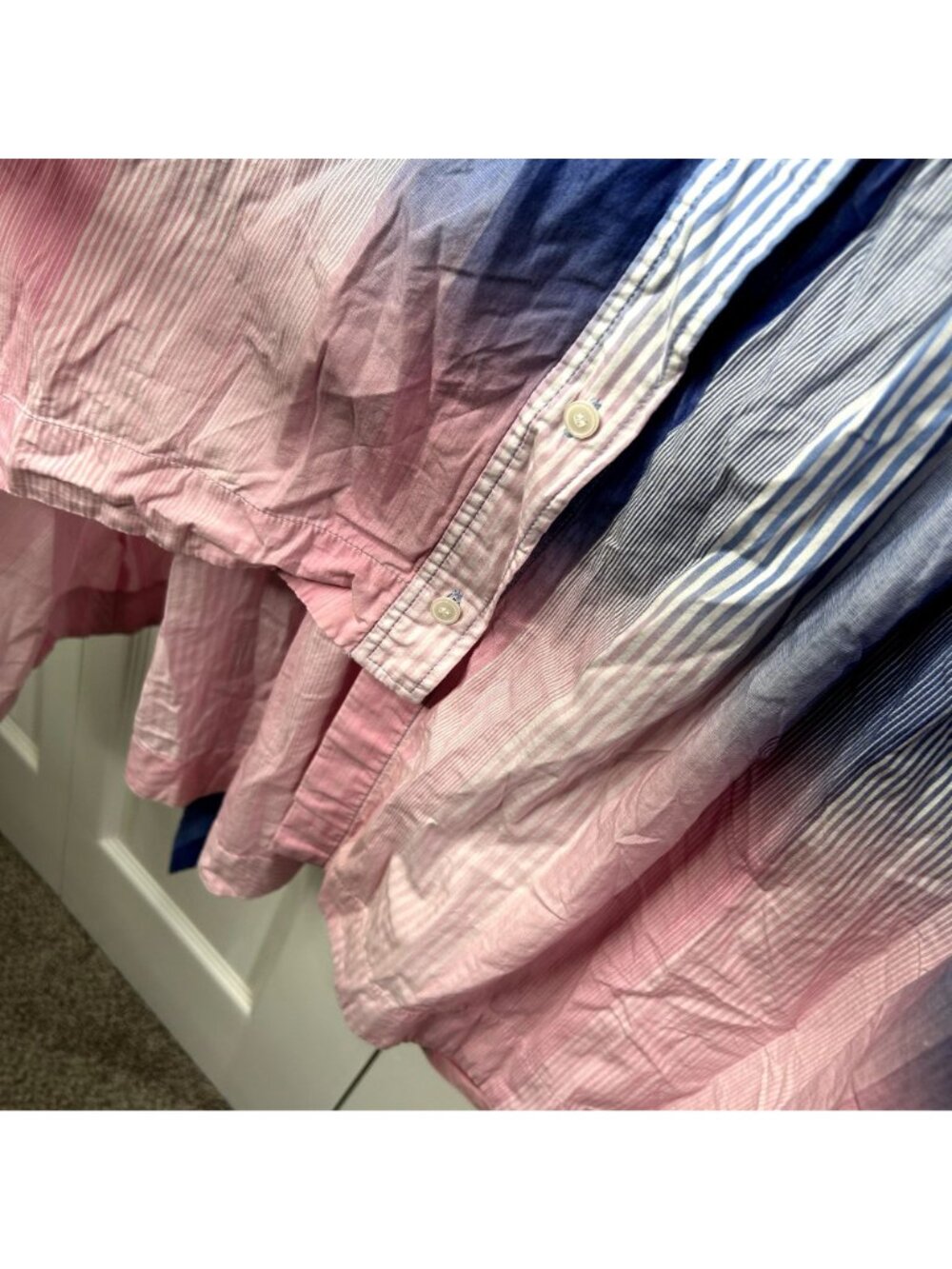 Derek Lam 10 Crosby Nerioa Dip Dye Blue Pink Sleeveless Dress Women's Size 4 - Picture 4 of 9